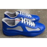 Prada Americas Cup Soft Rubber Blue Grey Sneakers