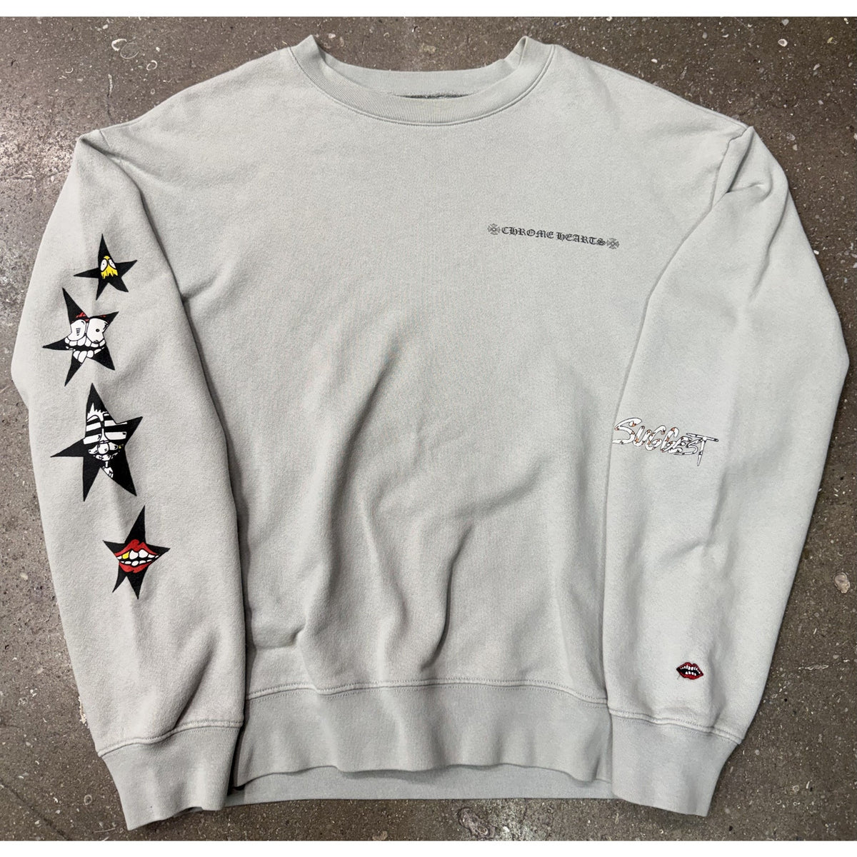 Chrome Hearts Matty Boy Suggest Gray Crewneck
