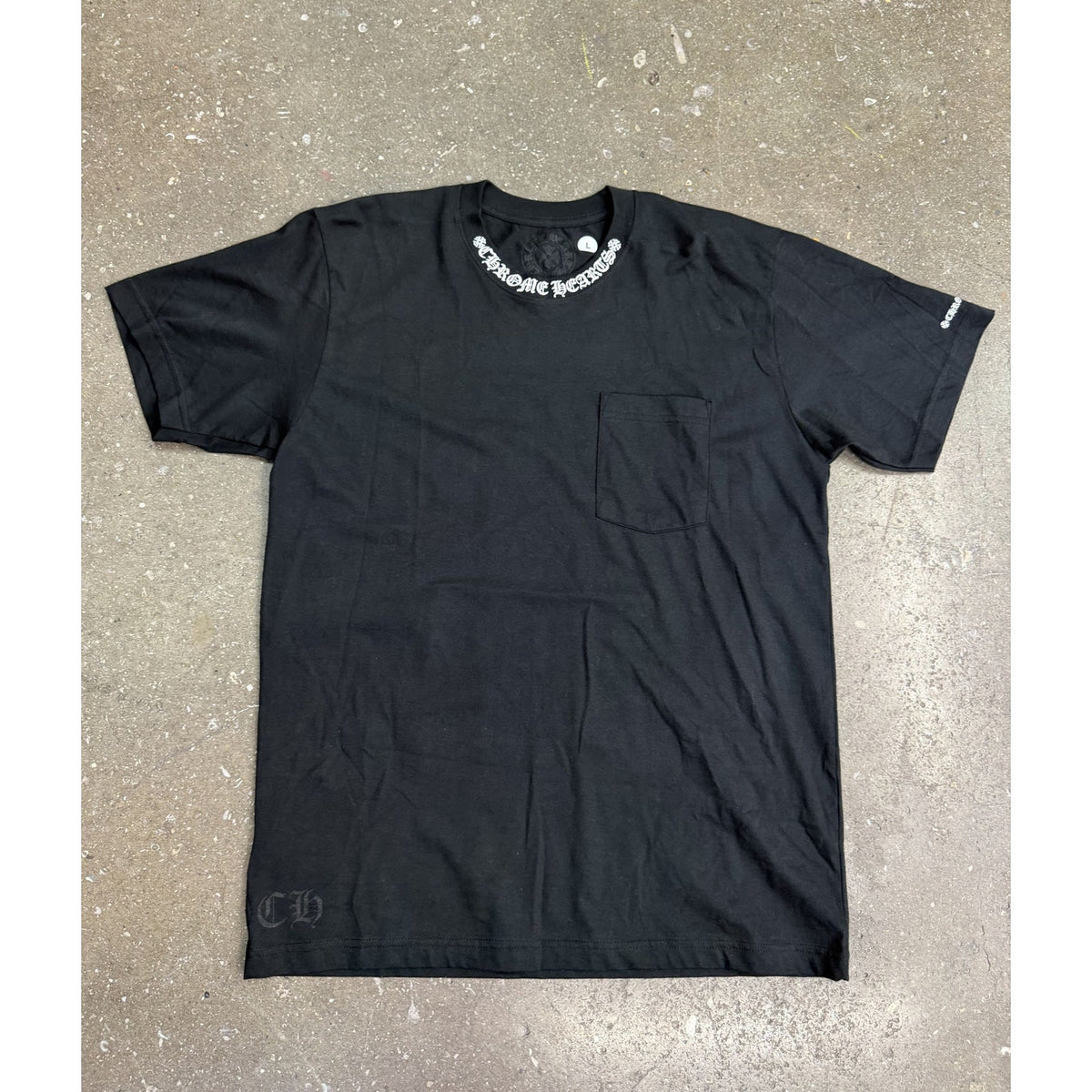 Chrome Hearts Neck Logo Black T-Shirt