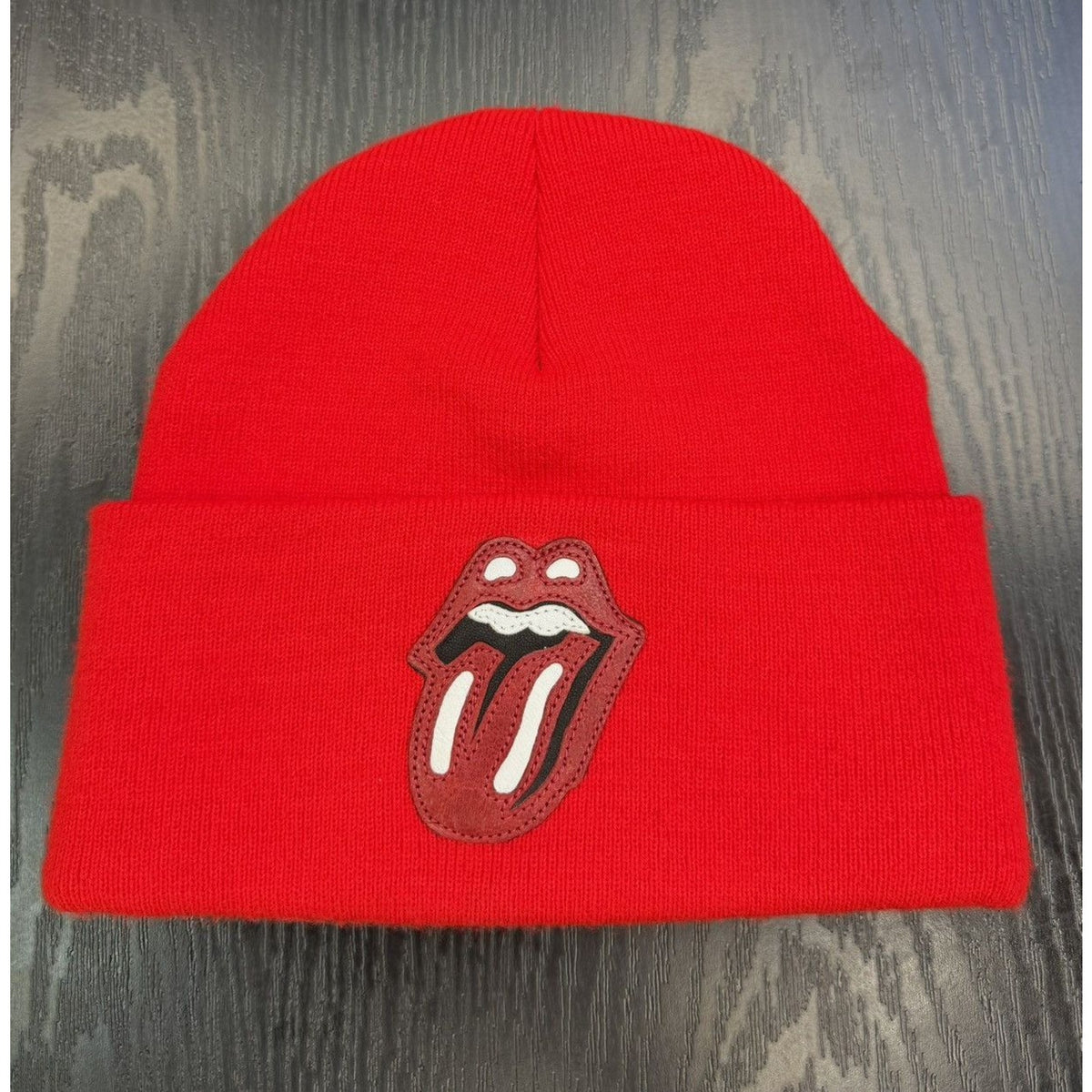 Chrome Hearts Rolling Stones Tongue Red Beanie