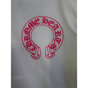 Chrome Hearts Horseshoe Pink Floral White Hoodie