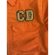 Dior Orange Nylon Zip Up Jacket