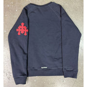 Chrome Hearts Paper Jam Navy Crewneck