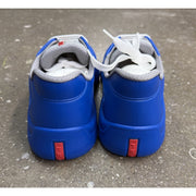 Prada Americas Cup Soft Rubber Blue Grey Sneakers