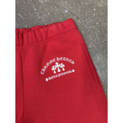 Chrome Hearts Triple Cross Red Embroidered Sweatpants