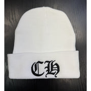 Chrome Hearts CH Logo White Beanie
