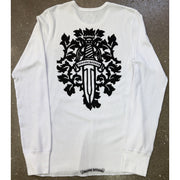Chrome Hearts Vine Dagger Logo Thermal White Longsleeve
