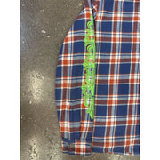Chrome Hearts Blue & Green Floral Padded Flannel Jacket