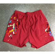 Gallery Dept. Red Paint Splatter Shorts
