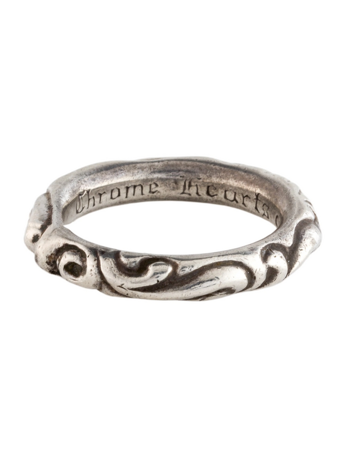 Chrome Hearts Scroll Band Ring