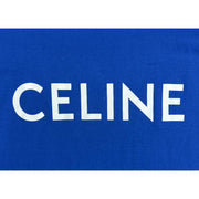 Celine Print Logo Blue T-Shirt