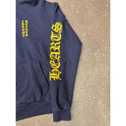 Chrome Hearts Script Logo Navy Yellow Hoodie