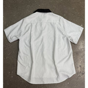 Rhude Twill Stripe Mechanic Button Up Shirt