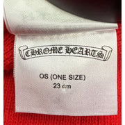 Chrome Hearts Logo Red Beanie