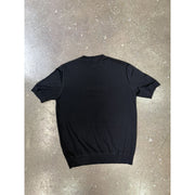 Prada Virgin Wool Logo Black T-Shirt