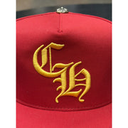 Chrome Hearts Red/Yellow CH Baseball Hat