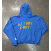 Gallery Dept 90s Logo Gold/Blue Pullover Hoodie