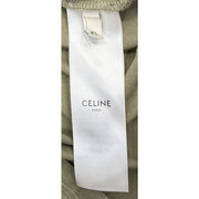 Celine Logo Sage Green Print T-Shirt