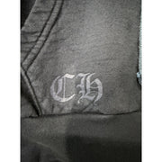 Chrome Hearts Script Logo Navy Yellow Hoodie