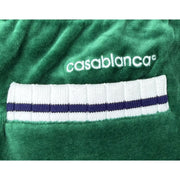 Casablanca Green Velour Athletic Shorts