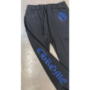 Chrome Hearts Blue Horseshoe Logo Sweatpants