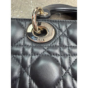Christian Dior Medium Lady D-Joy Black Cannage Bag - Gold Hardware - Brand New