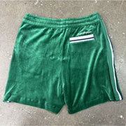 Casablanca Green Velour Athletic Shorts