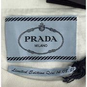 Prada Triangle Logo White T-Shirt