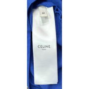 Celine Print Logo Blue T-Shirt