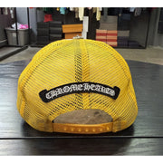 Chrome Hearts Multi Color Cross Yellow Trucker Hat