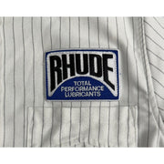 Rhude Twill Stripe Mechanic Button Up Shirt