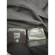 Prada Virgin Wool Logo Black T-Shirt