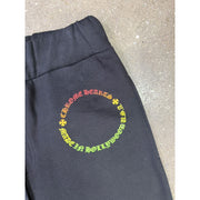 Chrome Hearts Gradient Floral Black Sweatpants