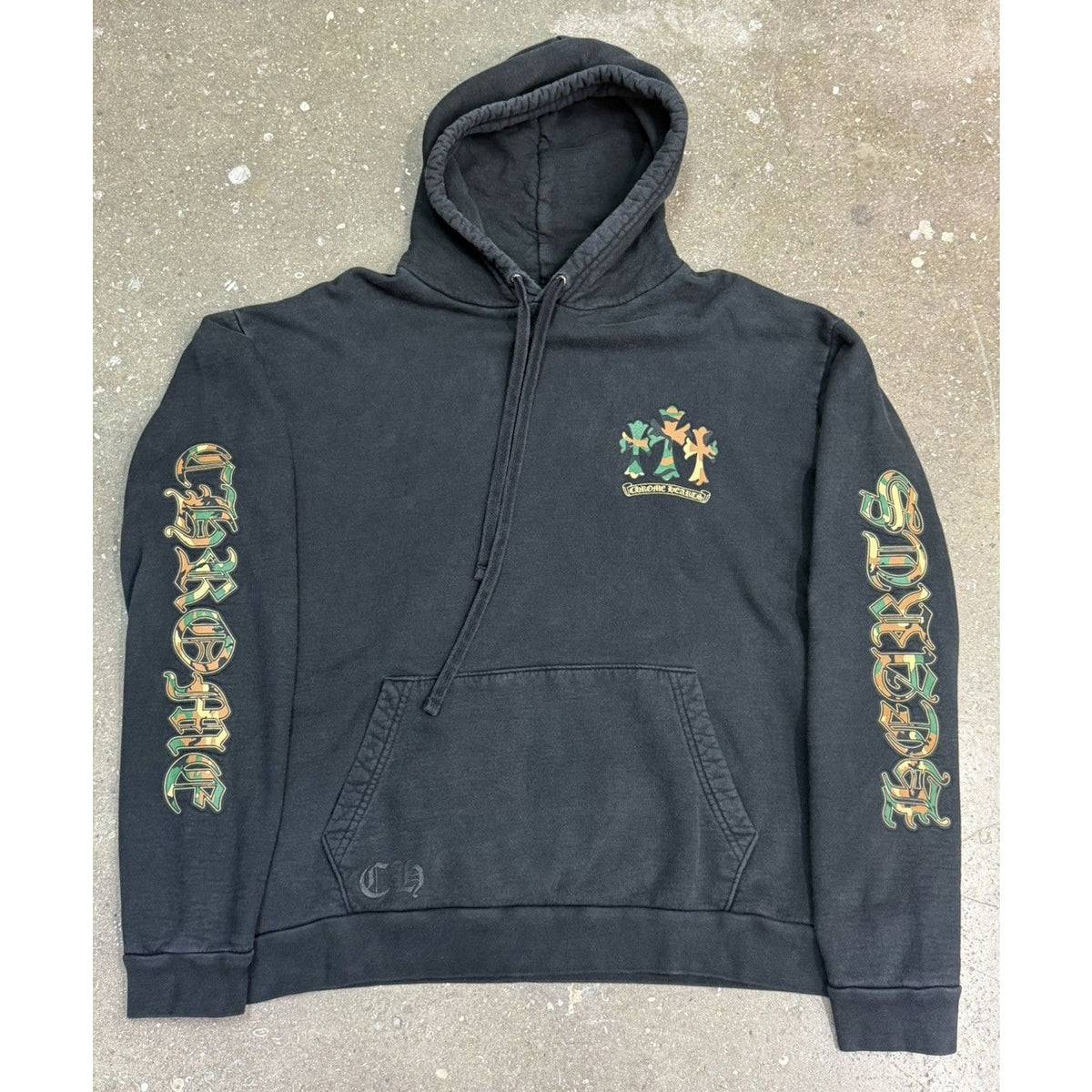 Chrome Hearts Triple Cross Horseshoe Camo Hoodie