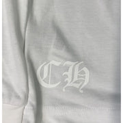 Chrome Hearts USA Scroll Logo White Longsleeve T-Shirt