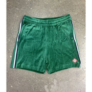 Casablanca Green Velour Athletic Shorts