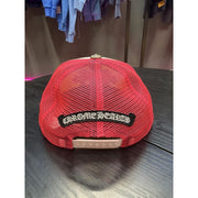 Chrome Hearts Pink Triple Cross Trucker Hat