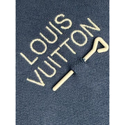 Louis Vuitton Signature Embroidered Navy Pullover Hoodie