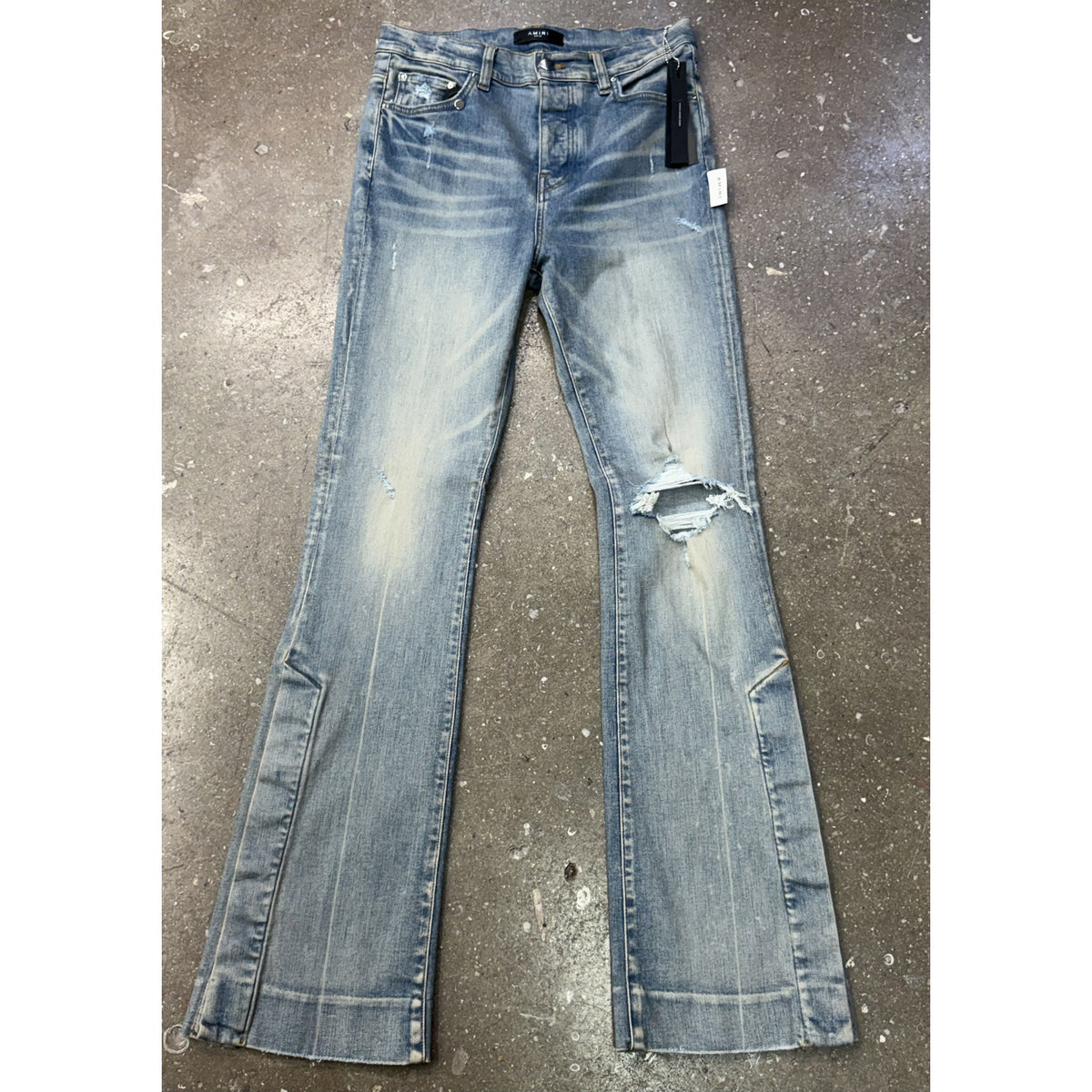 Amiri Women's Broken Flared Jeans Size 30