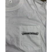 Chrome Hearts USA Scroll Logo White Longsleeve T-Shirt