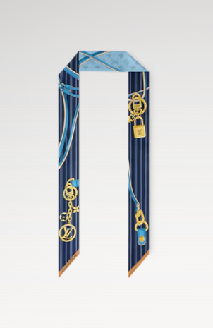 Hermès Twilly Blue Chain Scarf