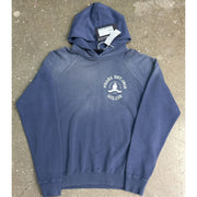 Prada Printed Cotton Fleece Navy Pullover Hoodie
