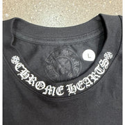 Chrome Hearts Neck Logo Black T-Shirt