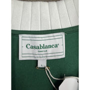 Casablanca Velour Green Button Up Shirt