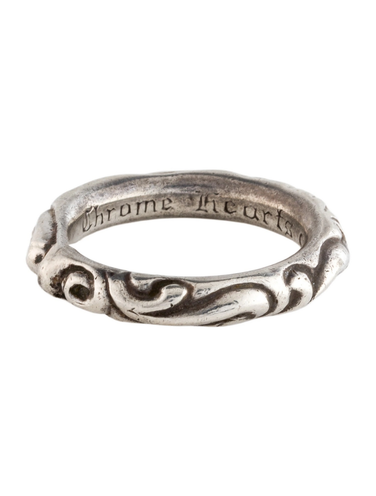 Chrome Hearts Scroll Band Ring