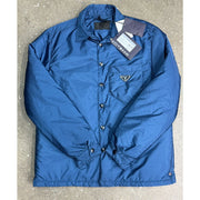 Prada Re-nylon Blue Button Up Jacket