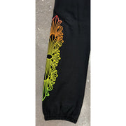 Chrome Hearts Gradient Floral Black Sweatpants