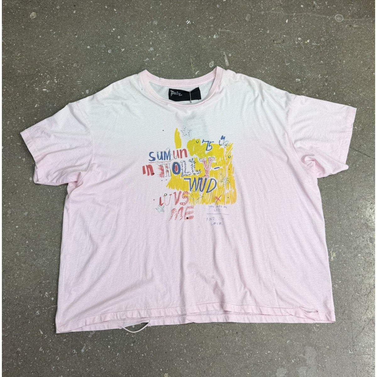 Paly Sum 1 In Hollywud Luvs Me Pink T-Shirt