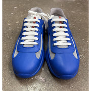 Prada Americas Cup Soft Rubber Blue Grey Sneakers