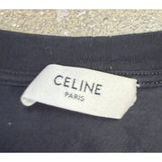 Celine Logo Print Black T-Shirt